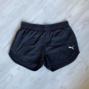 PUMA Black Lined Gym Shorts